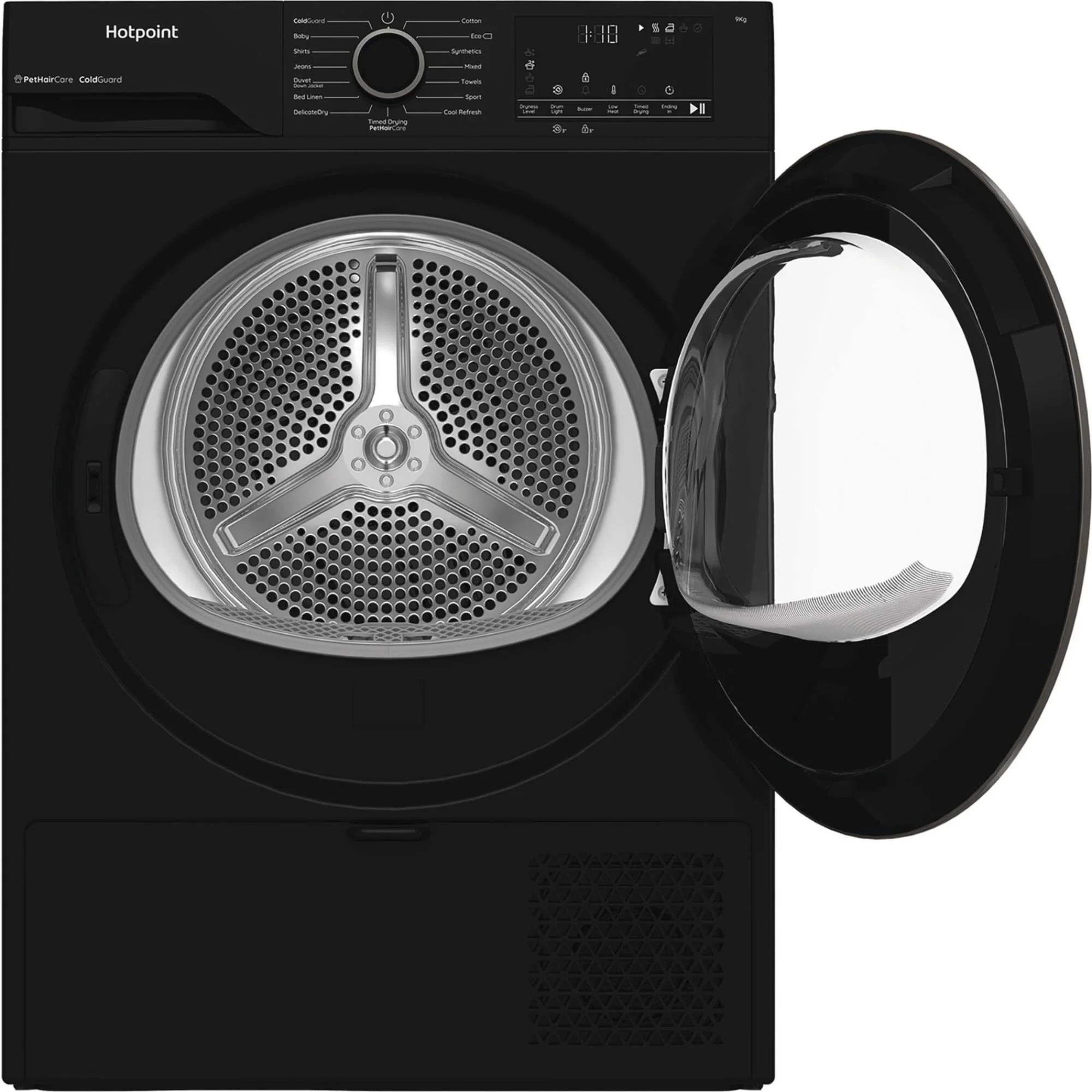 Hotpoint CHD93MBBUK - Black 9KG Heat Pump Tumble Dryer - Cold Guard - D Energy - Image 3