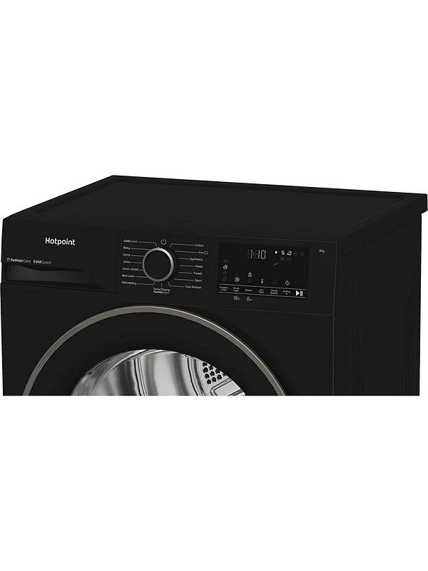 Hotpoint C HSD 82M BB UK - Black 8KG Heat Pump Tumble Dryer - Cold Guard - G Energy - Image 5