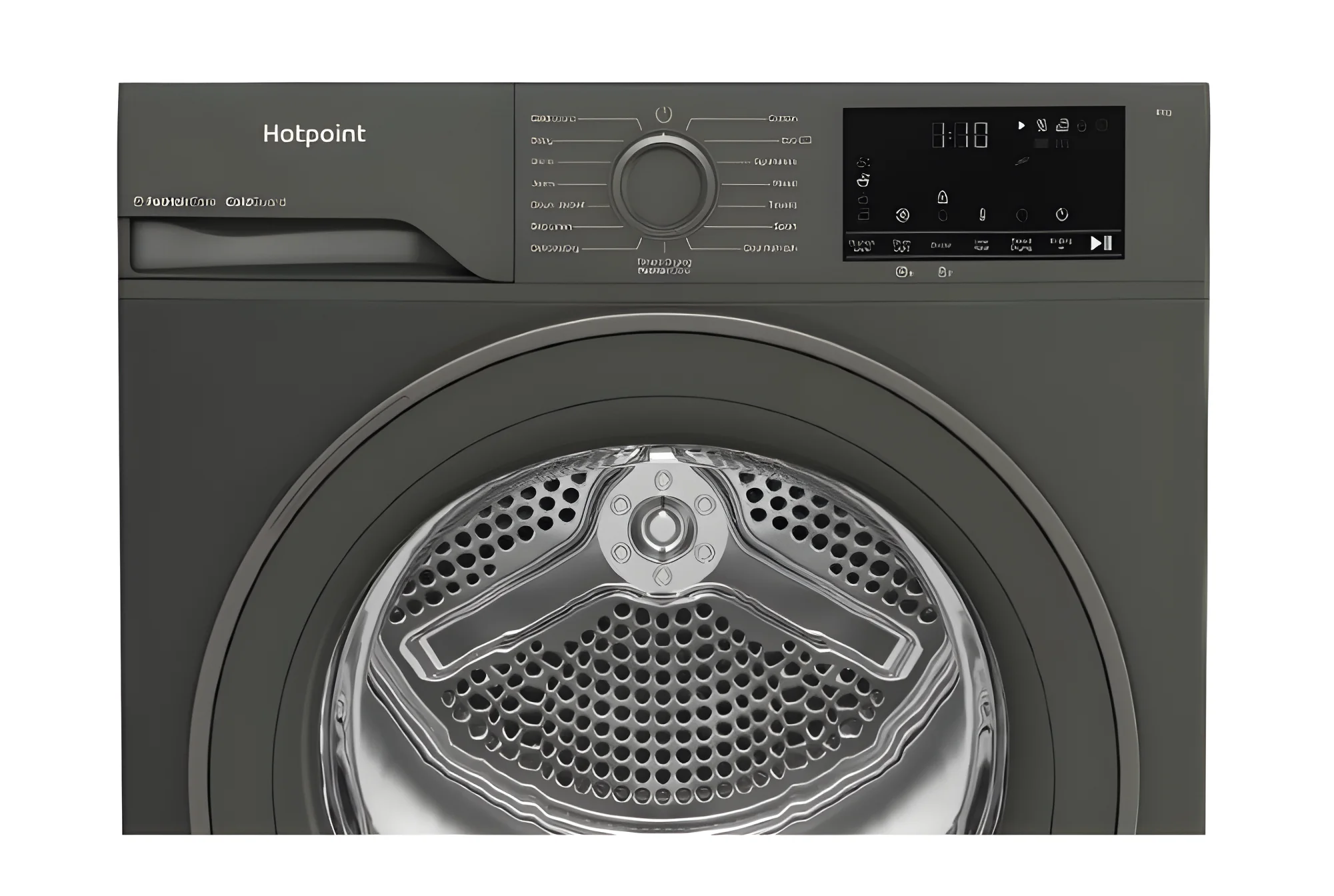 Hotpoint C HSD 82M GG UK - Graphite 8KG Heat Pump Tumble Dryer - Cold Guard - G Energy - Image 2