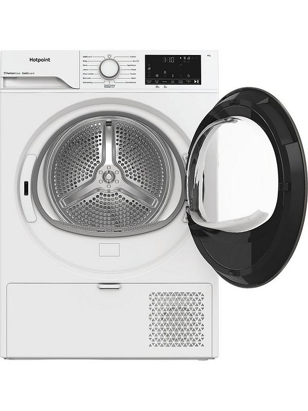 Hotpoint C HSD 82M WW UK - White 8KG Tumble Dryer - Heat Pump - Cold Guard - G Energy - Image 2