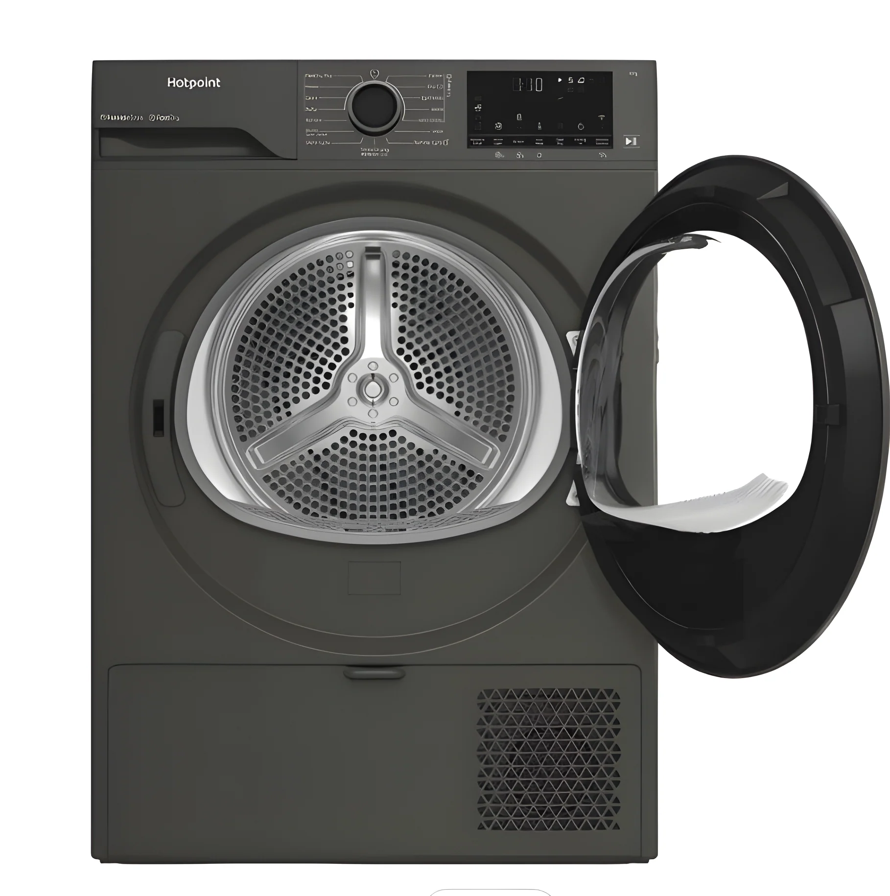 Hotpoint C HD 94M GBS UK - Grey 9KG Heat Pump Tumble Dryer - Cold Guard - 194kWh/year - Image 2