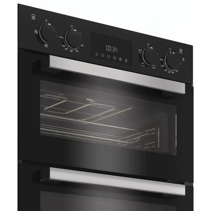 Hotpoint DIH 10D B- Black Built-in Double Oven - 75L+38L - A Energy - Image 2
