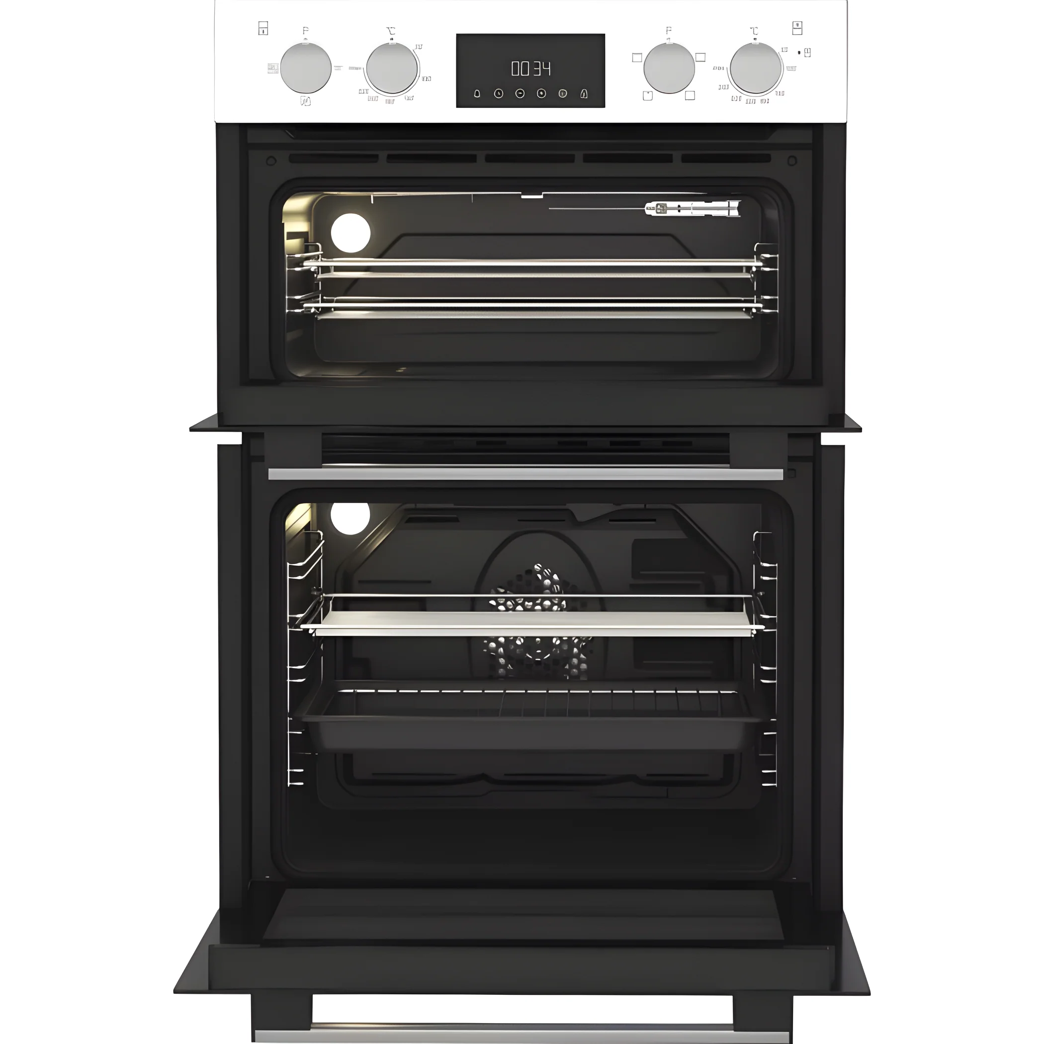 Hotpoint DIH 10D W- White Double Oven - 75L Main + 38L Top - A Energy - Image 4