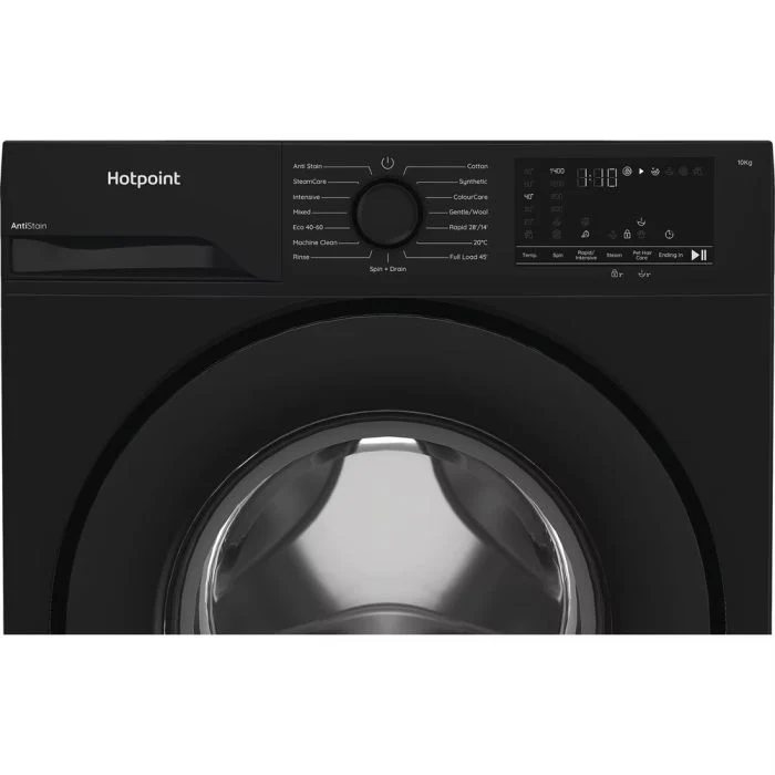 Hotpoint H 101B ANTI STAIN UK - Black 10KG Washing Machine - 1400 RPM - A energy - Image 2