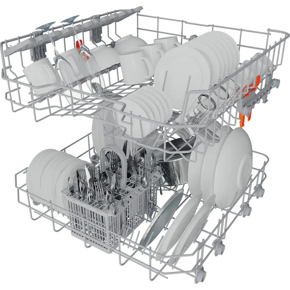 Hotpoint H2F HL626 X UK - Stainless steel Freestanding Dishwasher - E energy - Image 4