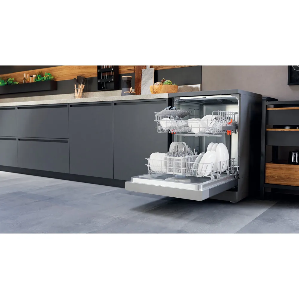 Hotpoint H2F HL626 X UK - Stainless steel Freestanding Dishwasher - E energy - Image 5