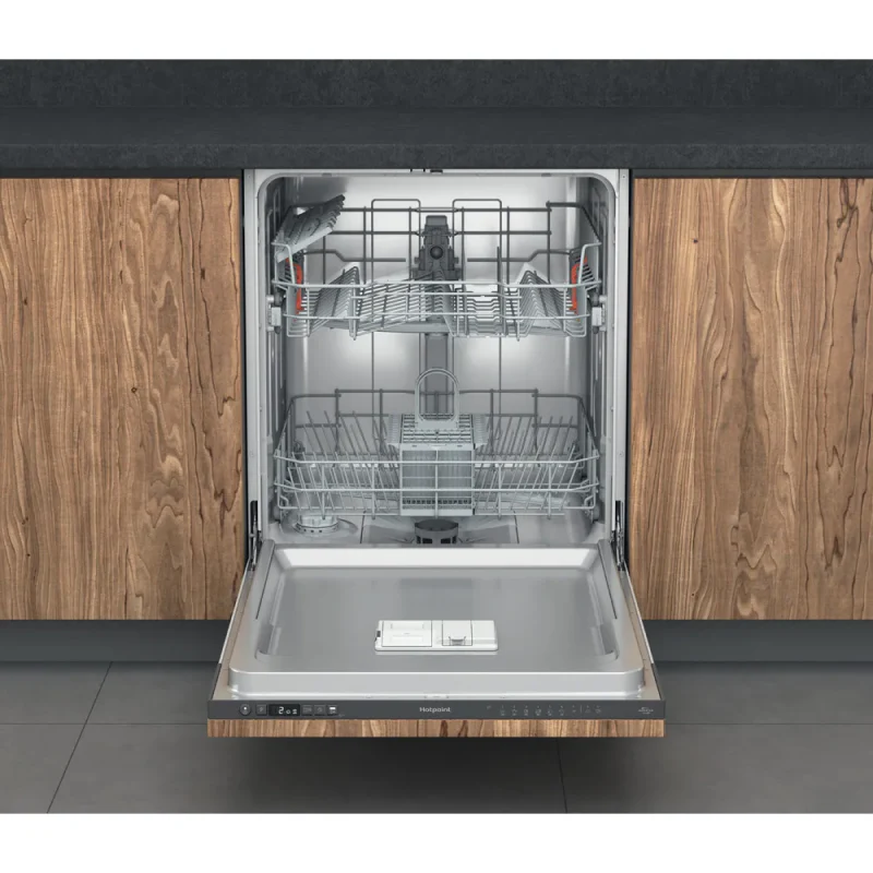 Hotpoint H2I HD526 B UK - Black Integrated Dishwasher - E energy - Image 2