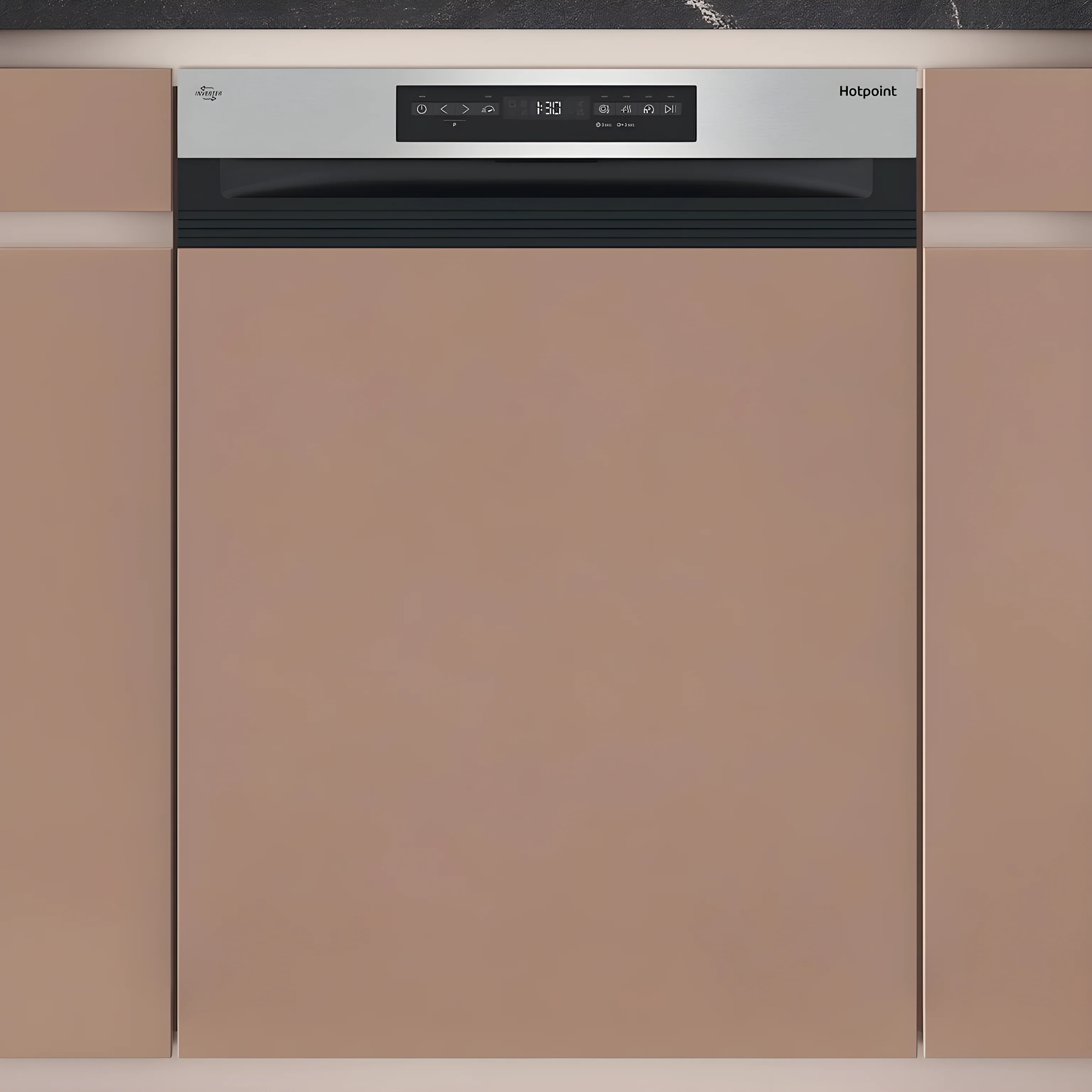 Hotpoint H5PC15M6 UK- Stainless Steel Semi-Integrated Dishwasher - C Energy Rating