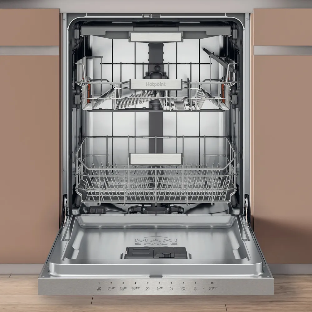 Hotpoint H5PC15M6 UK- Stainless Steel Semi-Integrated Dishwasher - C Energy Rating - Image 2