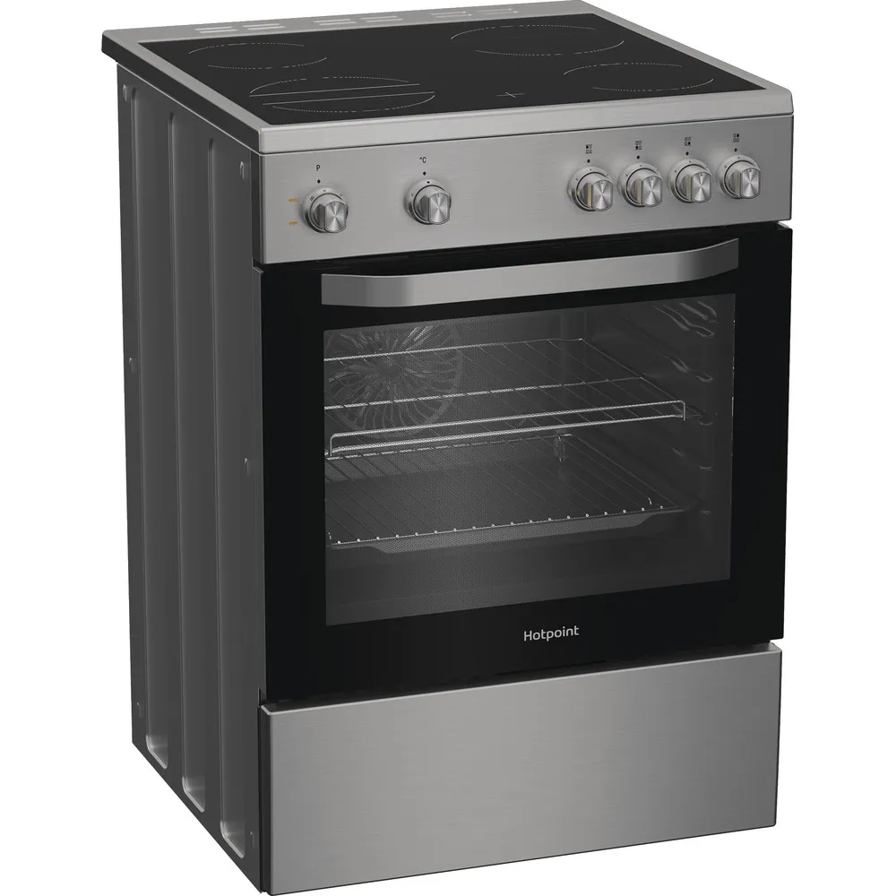 Hotpoint H6V5KMXUK - Inox Freestanding Electric Cooker - 66L - A Energy - Image 3