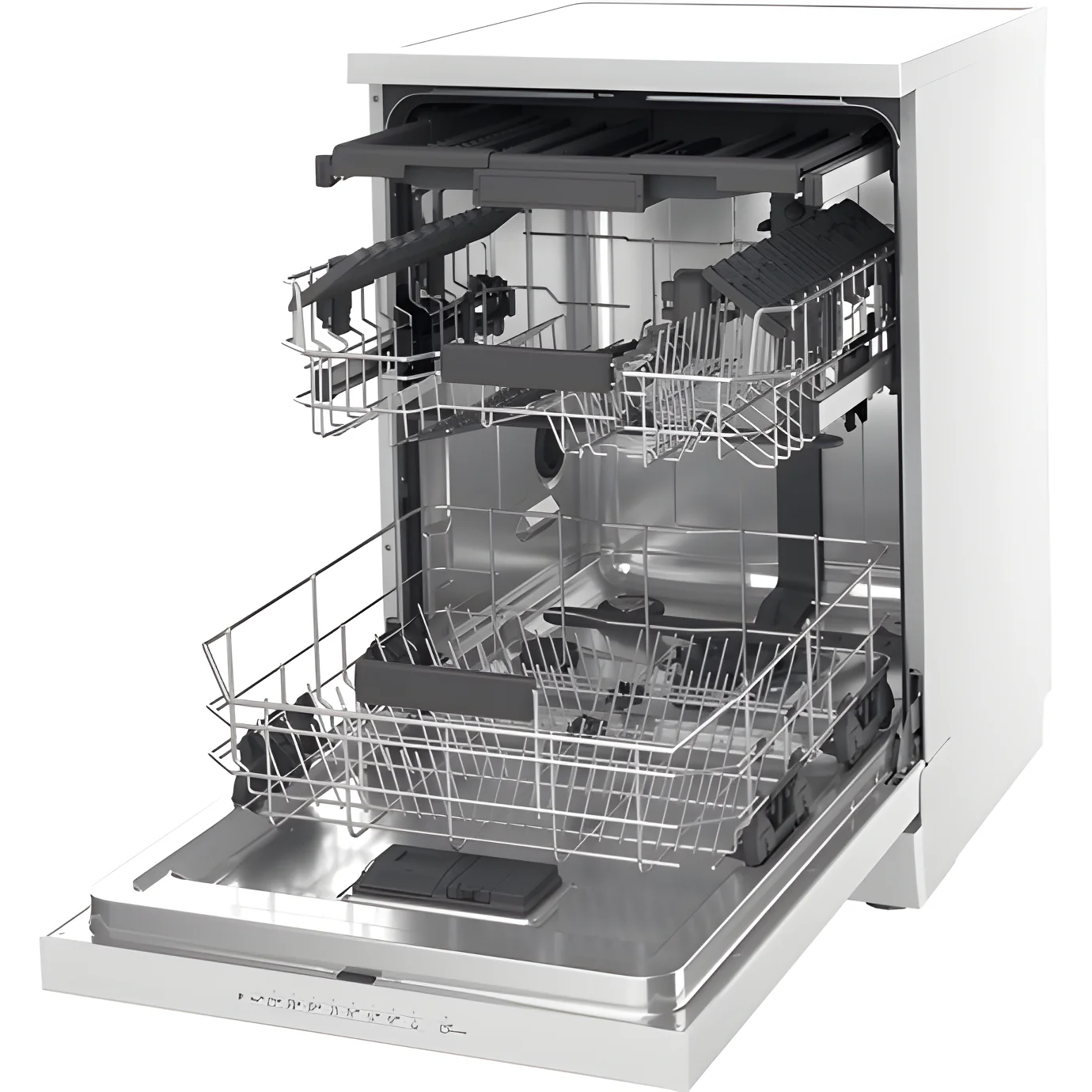 Hotpoint H7FHP43WUK - White 15 Place Setting Dishwasher - Freestanding - C Energy - Image 3