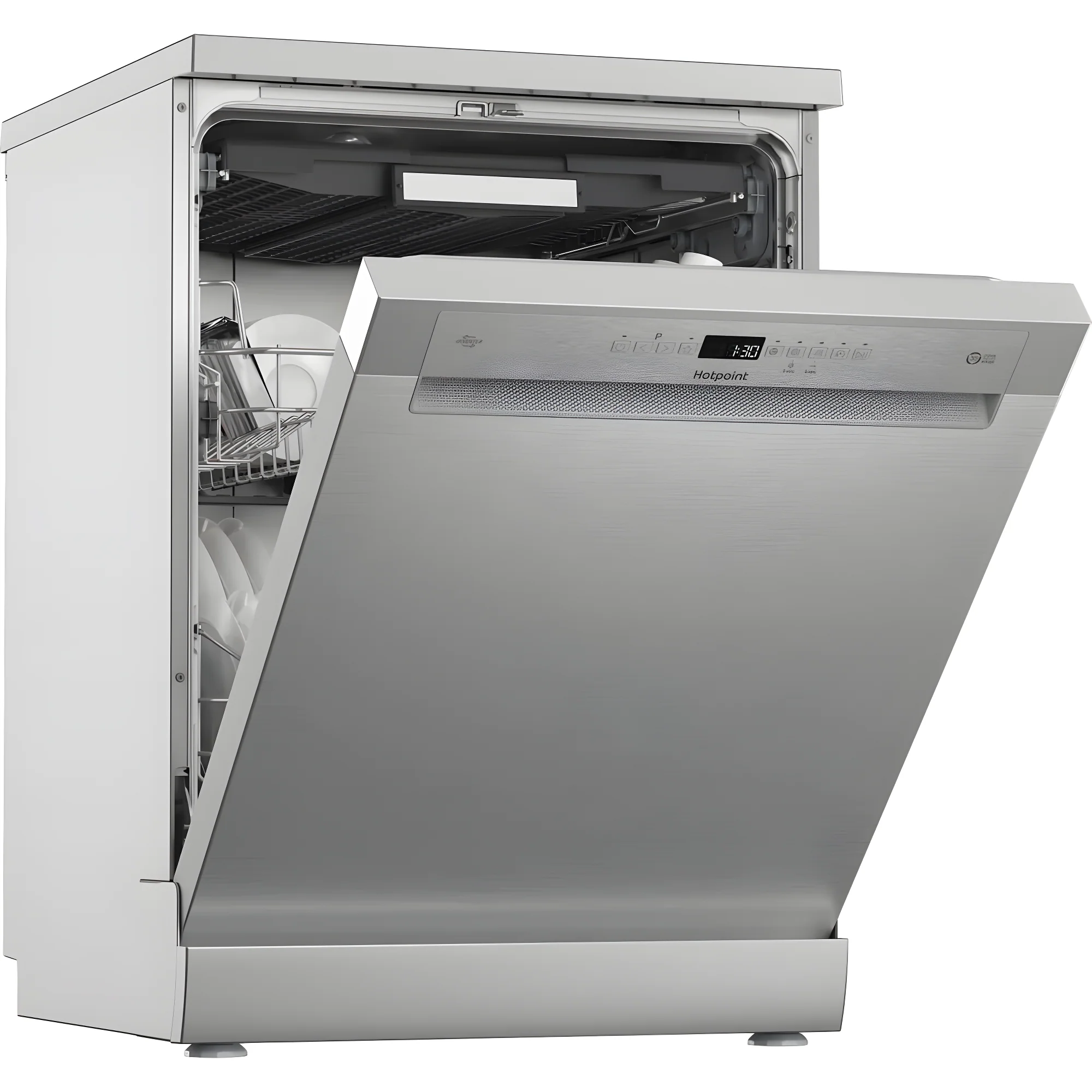 Hotpoint H7F HP61X UK - Stainless Steel Dishwasher - 15 Place Settings - A Energy - Image 2