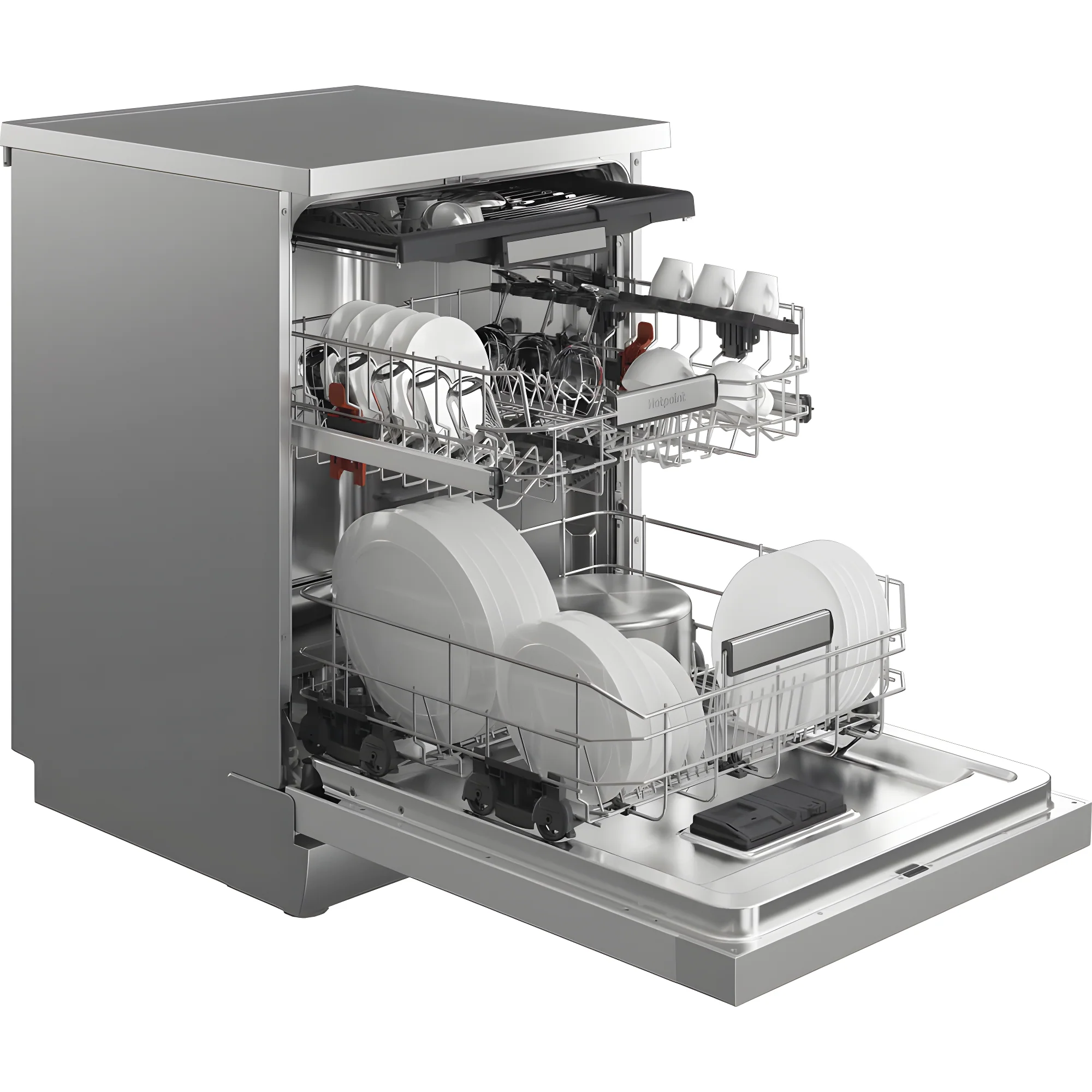 Hotpoint H7F HP61X UK - Stainless Steel Dishwasher - 15 Place Settings - A Energy - Image 3