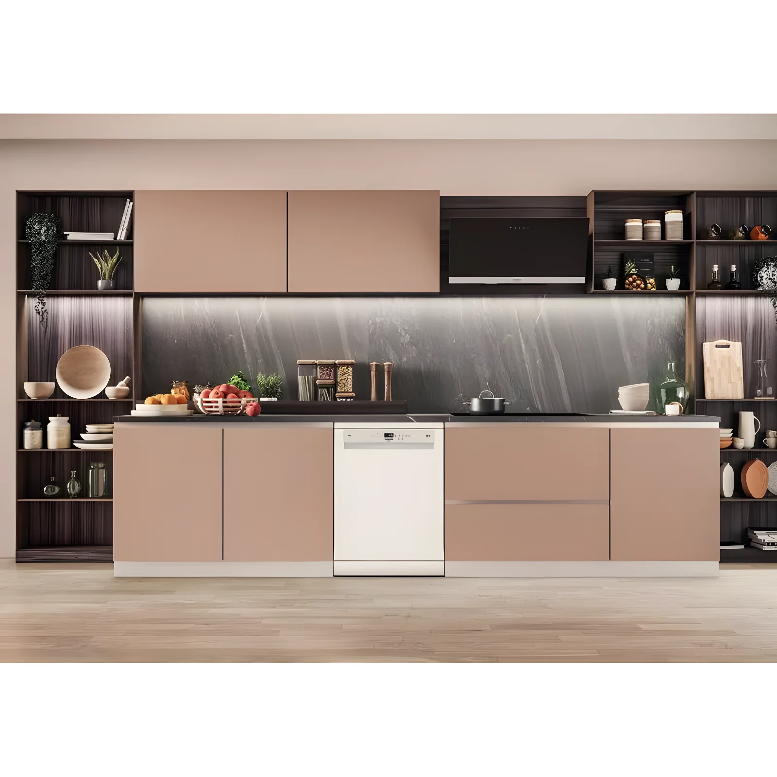 Hotpoint H7FHS51WUK - White Freestanding Full Size Dishwasher - Third Rack - B Energy - Image 3