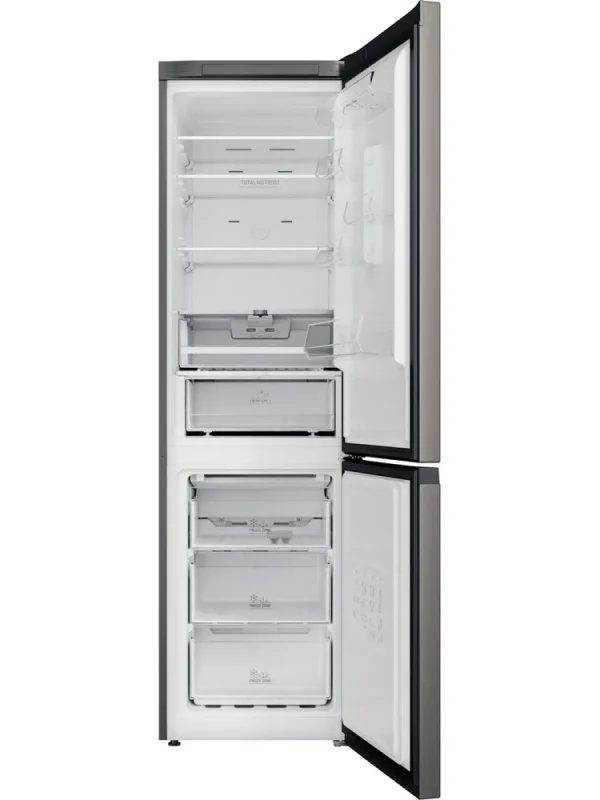 Hotpoint H7X 93T SK M - Silver Freestanding Frost Free Fridge Freezer - D energy - Image 2