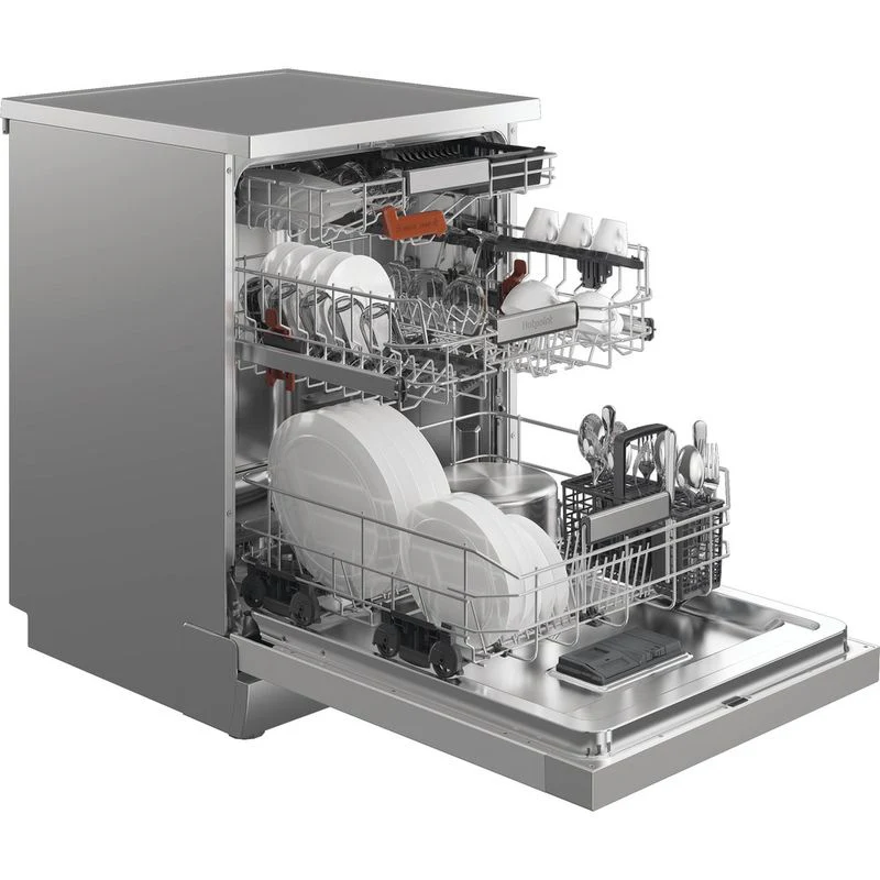 Hotpoint H8F HP51X UK - Stainless Steel Full Size Dishwasher - B Energy Rating - Image 3