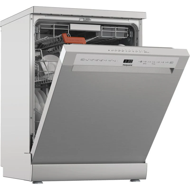 Hotpoint H8F HS61X UK - Stainless Steel Dishwasher - Full Size - A Energy Rating - Image 2