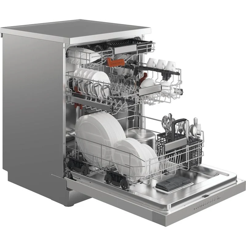 Hotpoint H8F HS61X UK - Stainless Steel Dishwasher - Full Size - A Energy Rating - Image 3