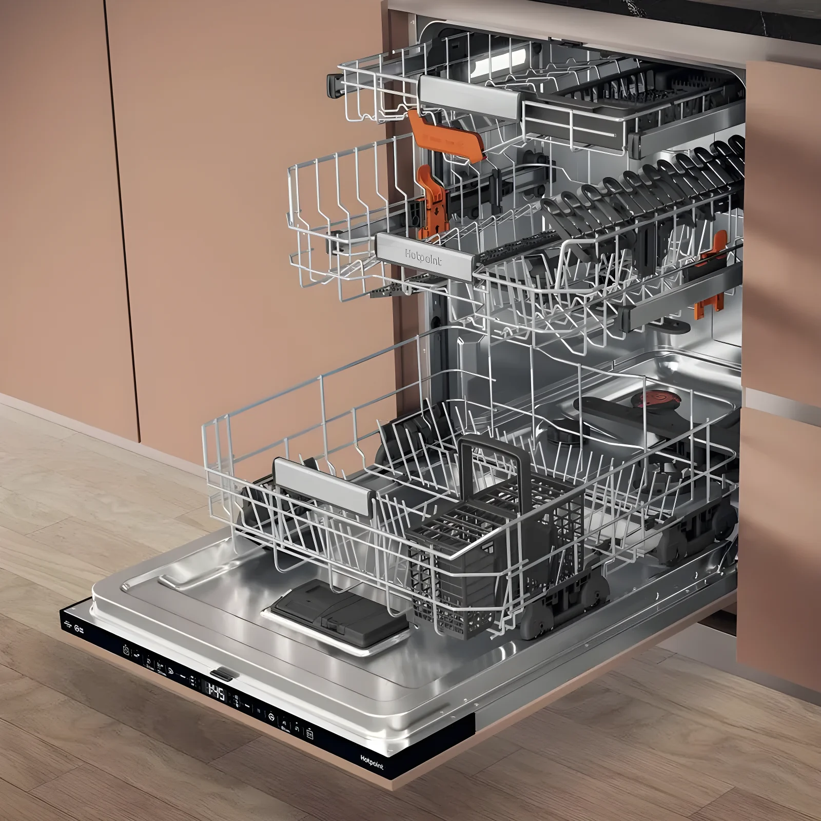 Hotpoint H8IA15M4TU UK - Integrated Full Size Dishwasher - 15 Place Settings - A Energy - Image 2