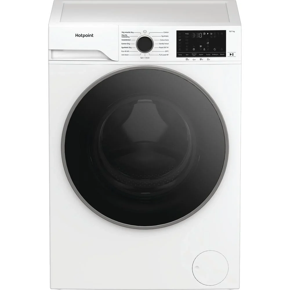 Hotpoint HBD 1781 ANTI STAIN UK - White 10KG/7KG Washer Dryer - 1800 RPM - A-10% | D Energy