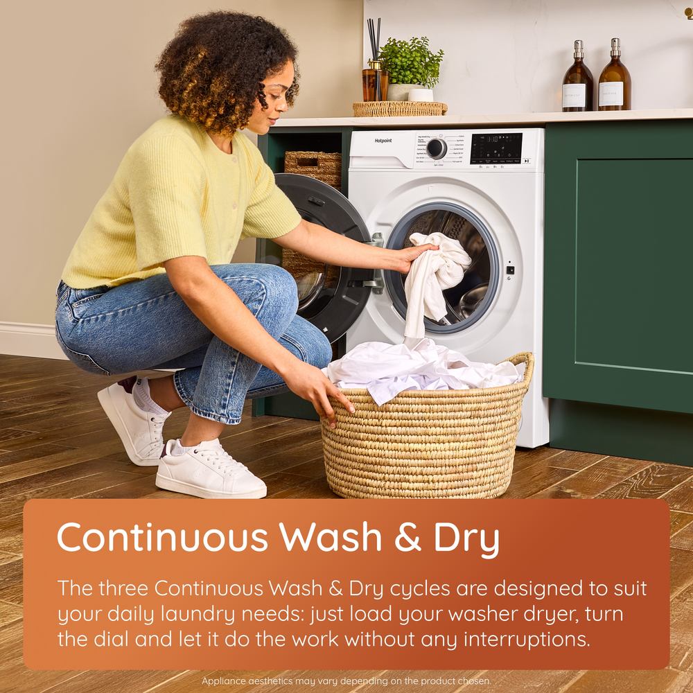 Hotpoint HBD 1781 ANTI STAIN UK - White 10KG/7KG Washer Dryer - 1800 RPM - A-10% | D Energy - Image 10