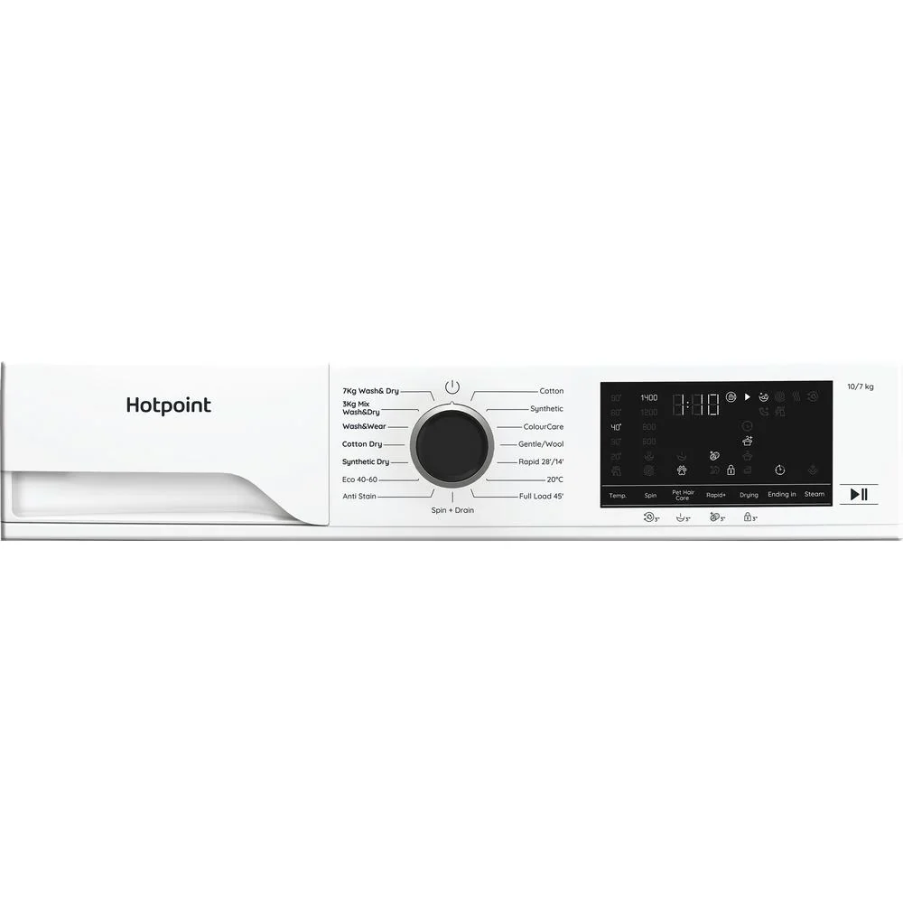 Hotpoint HBD 1781 ANTI STAIN UK - White 10KG/7KG Washer Dryer - 1800 RPM - A-10% | D Energy - Image 3