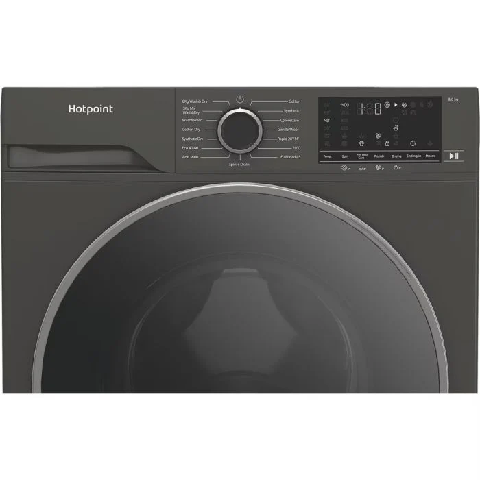 Hotpoint HBD 8680G ANTISTAIN UK - Graphite 8/6KG Washer Dryer - 1400 RPM - A Energy - Image 4