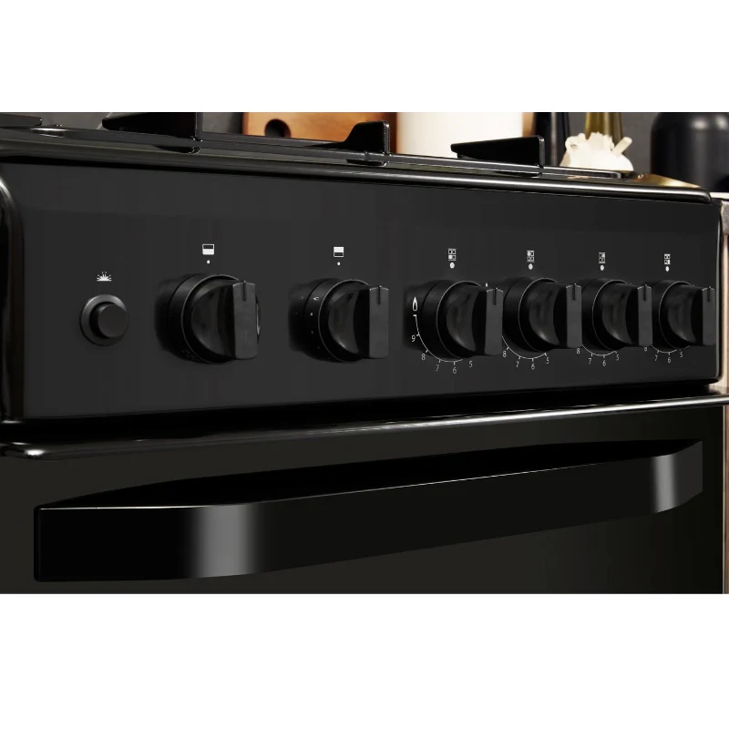 Hotpoint HD5G00KCB/UK - Black 4 Zone Gas Cooker - Catalytic cleaning - A energy - Image 3