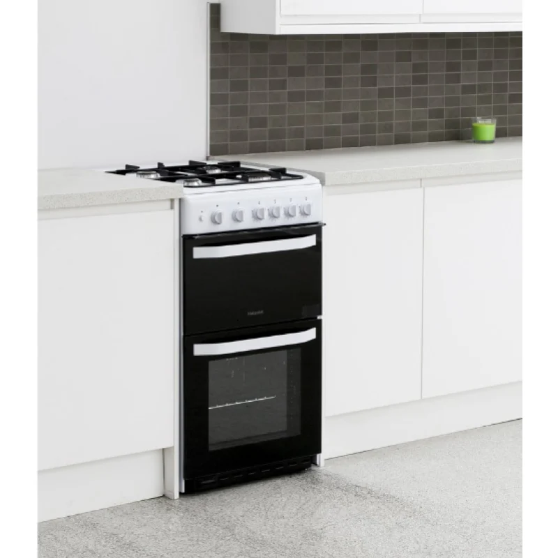 Hotpoint HD5G00KCW/UK - White 4 Zone Gas Cooker - Catalytic cleaning - A energy - Image 4