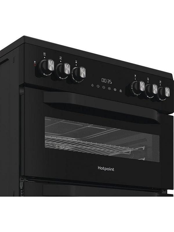 Hotpoint HDD6GDC2B1 - Black Dual Fuel Double Cooker - 60cm - A Energy - Image 3