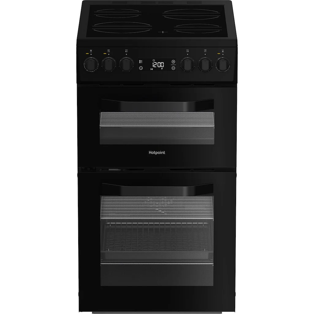 Hotpoint HDE5VDCB - Black 50cm Electric Cooker - Ceramic Hob - A Energy