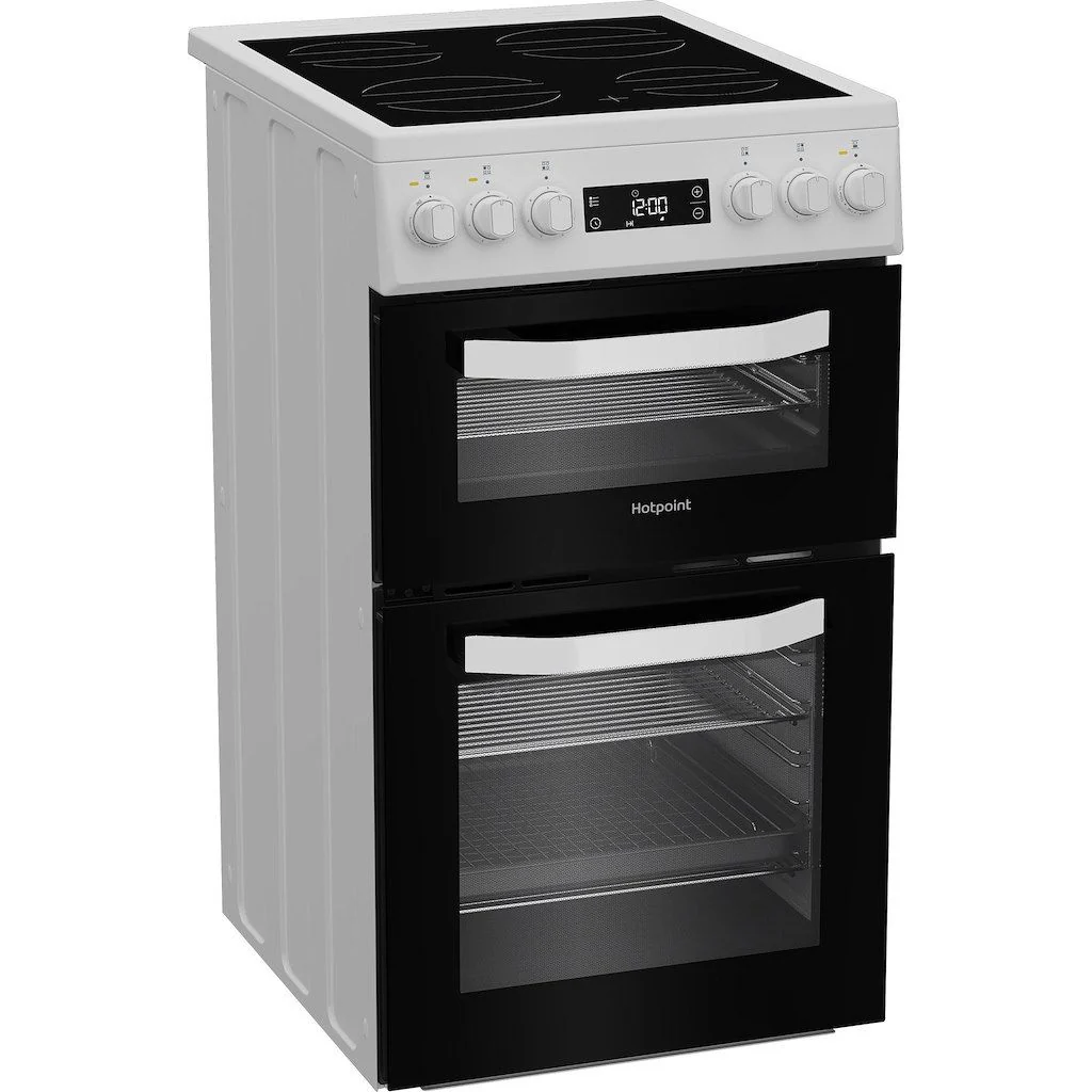 Hotpoint HDE5VDCW - White Electric Cooker - 50cm Ceramic Hob - A Energy - Image 3