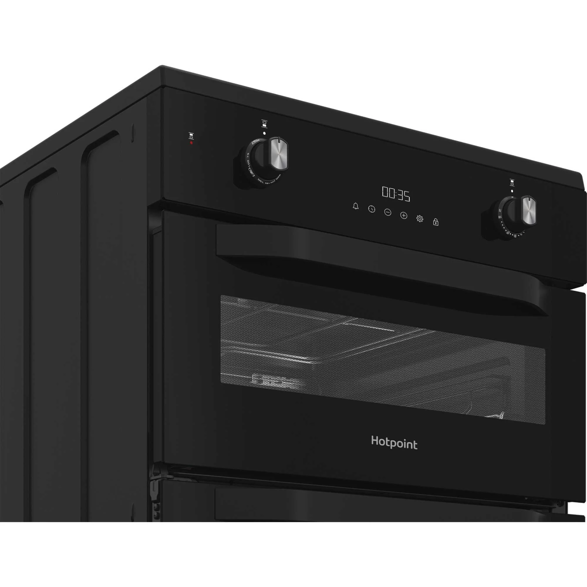 Hotpoint HDE6IDC2B1 - Black Electric Double Oven Cooker - 4 Zone Induction Hob - A Energy - Image 3