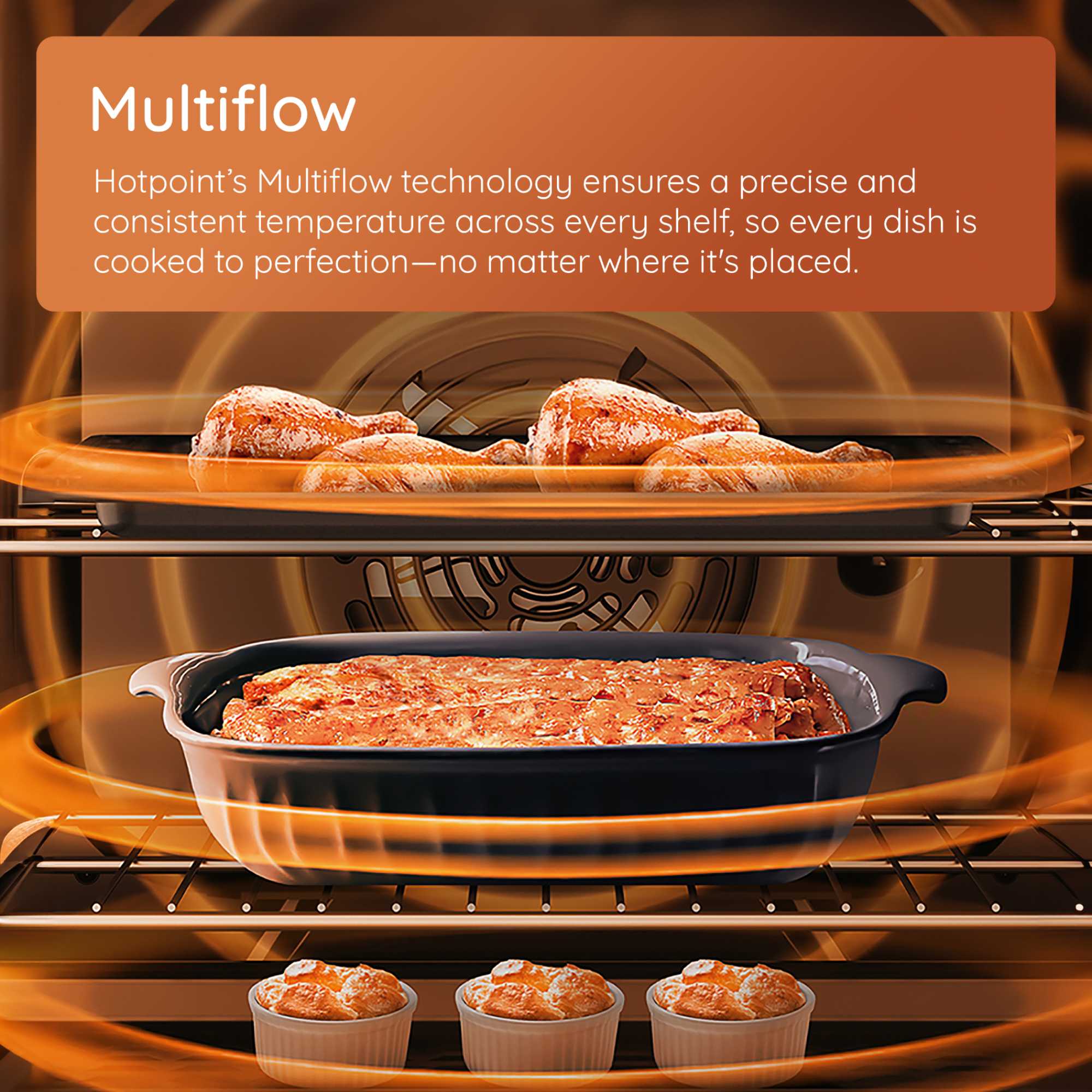 Hotpoint HDE6IDC2B1 - Black Electric Double Oven Cooker - 4 Zone Induction Hob - A Energy - Image 6