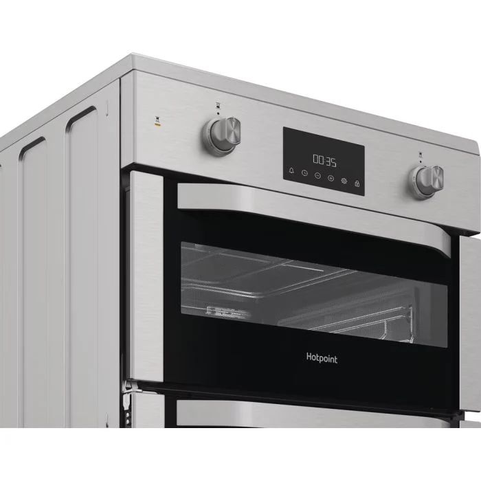 Hotpoint HDE6IDC2X -Inox Electric Cooker Dual Cavity - A Rated - Image 3