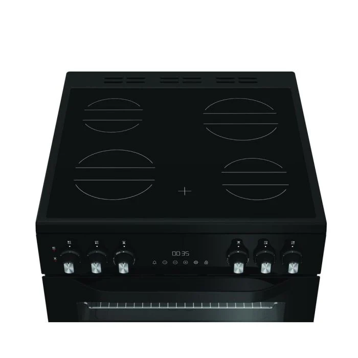 Hotpoint HDE6VDC2B1 - Black Electric Double Cooker - 60cm Ceramic Hob - A Rated - Image 3