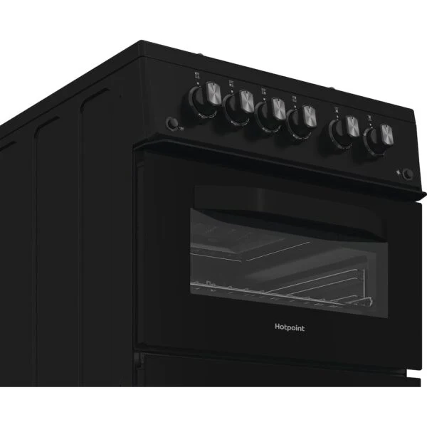 Hotpoint HDG5GCB - Black 50cm Gas Double Cooker - 59L - A+ Energy - Image 6
