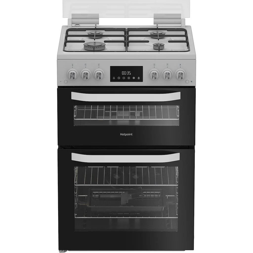 Hotpoint HDG6GDCW - White Gas Double Cooker - 78L - A+ Energy
