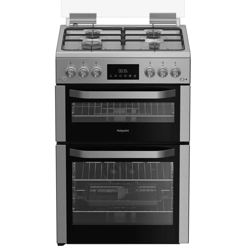 Hotpoint HDG6GDCX - Stainless Steel Gas Cooker - Double Oven - A+ Energy Rating - Image 2