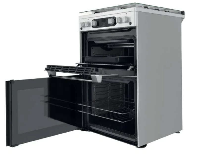 Hotpoint HDM67G0C2CX/U - Silver 4 Zone Gas Cooker - Catalytic cleaning - A/A energy - Image 4