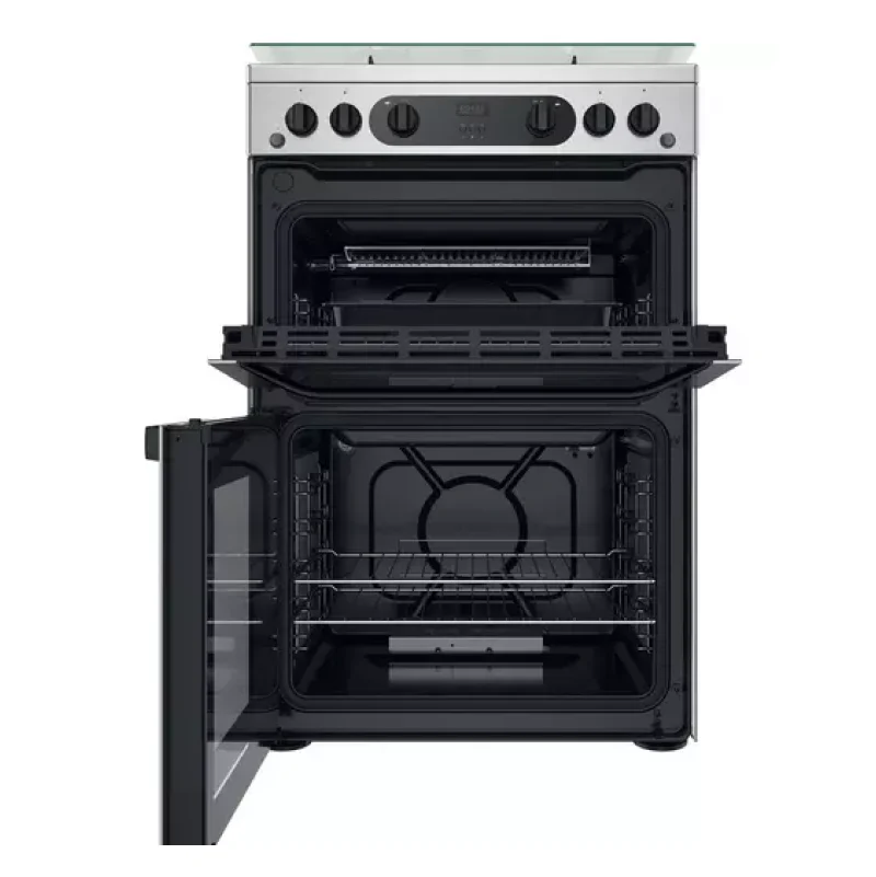 Hotpoint HDM67G0CCX/UK - Stainless steel 4 Zone Gas Cooker - Catalytic cleaning - A+ energy - Image 2