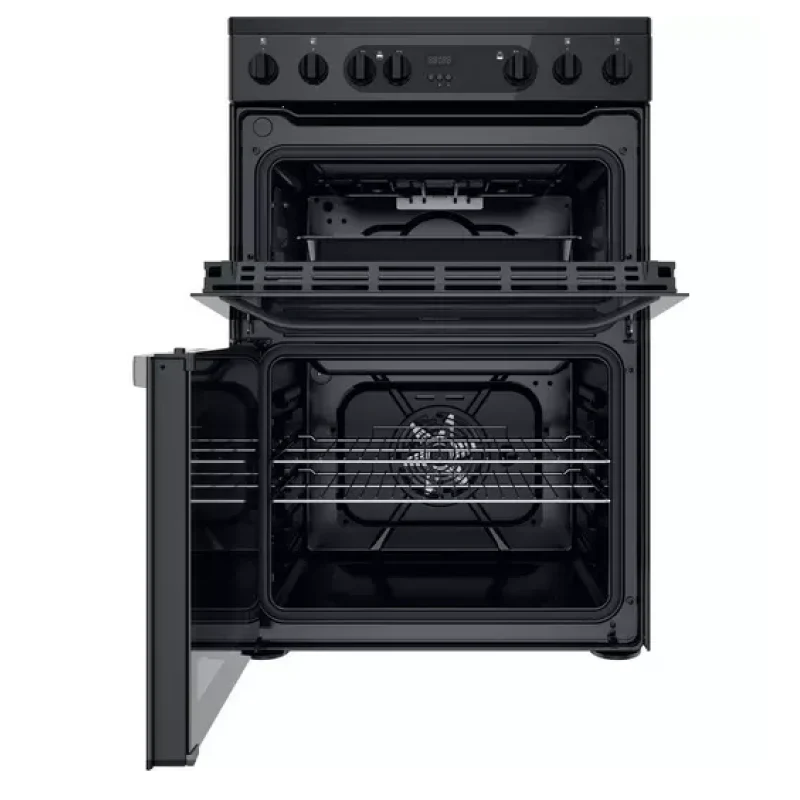 Hotpoint HDM67V9CMB/UK - Black 4 Zone Electric Cooker - A/A energy - Image 2