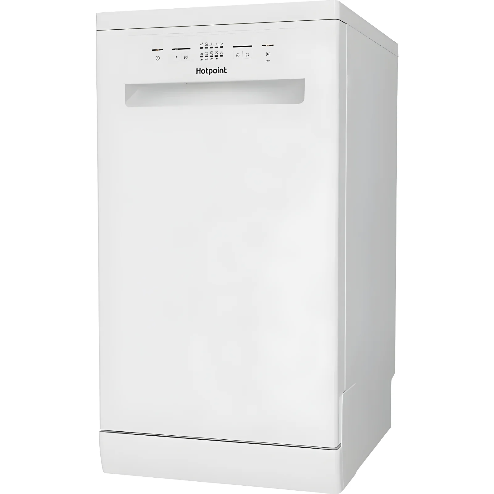 Hotpoint HP2FD10CS90WUK - White Freestanding Slimline Dishwasher - 10 Place Settings - D Energy - Image 2