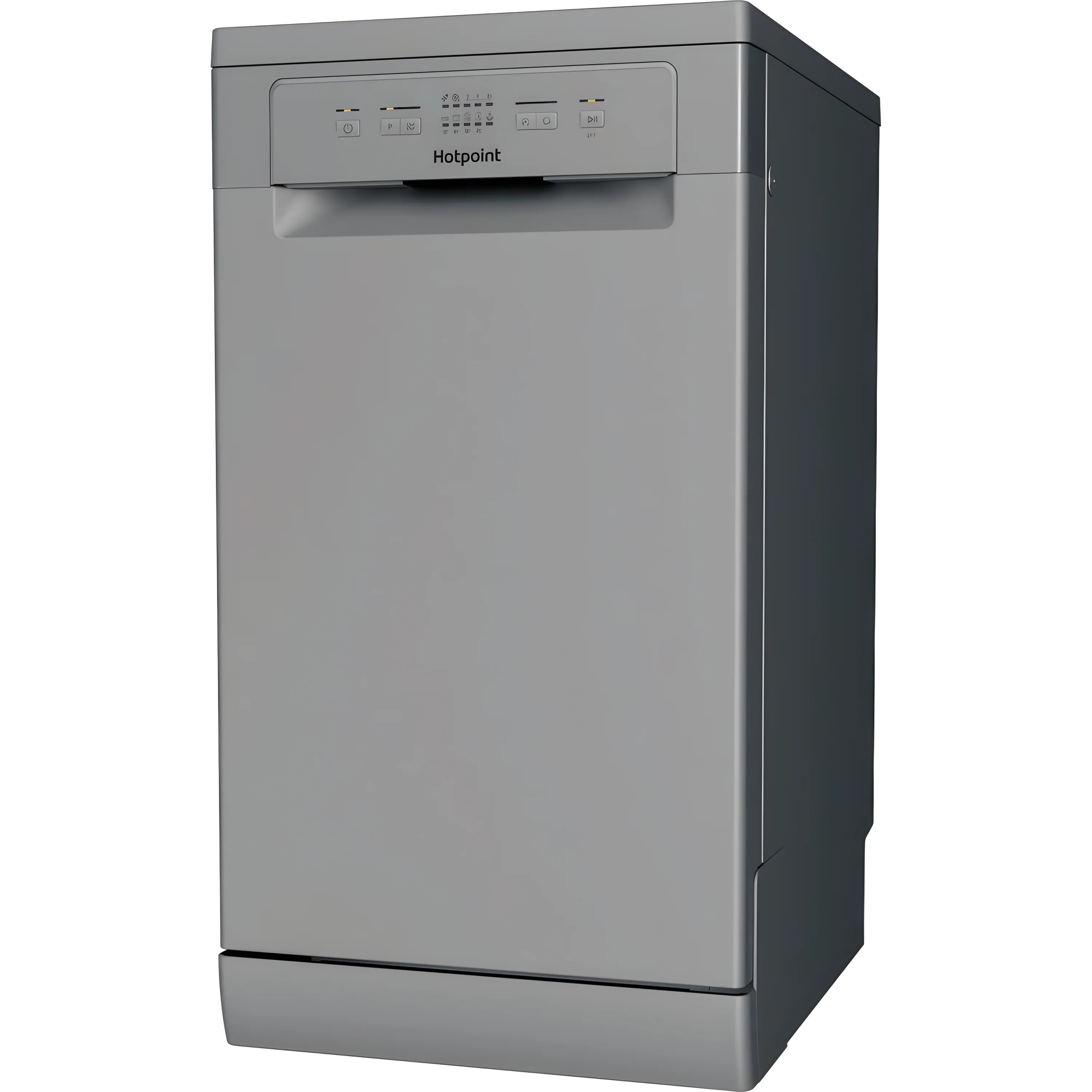 Hotpoint HP2FE10CS90SUK - Silver 10 Place Setting Slimline Dishwasher - 49dB - E Energy Rating - Image 3