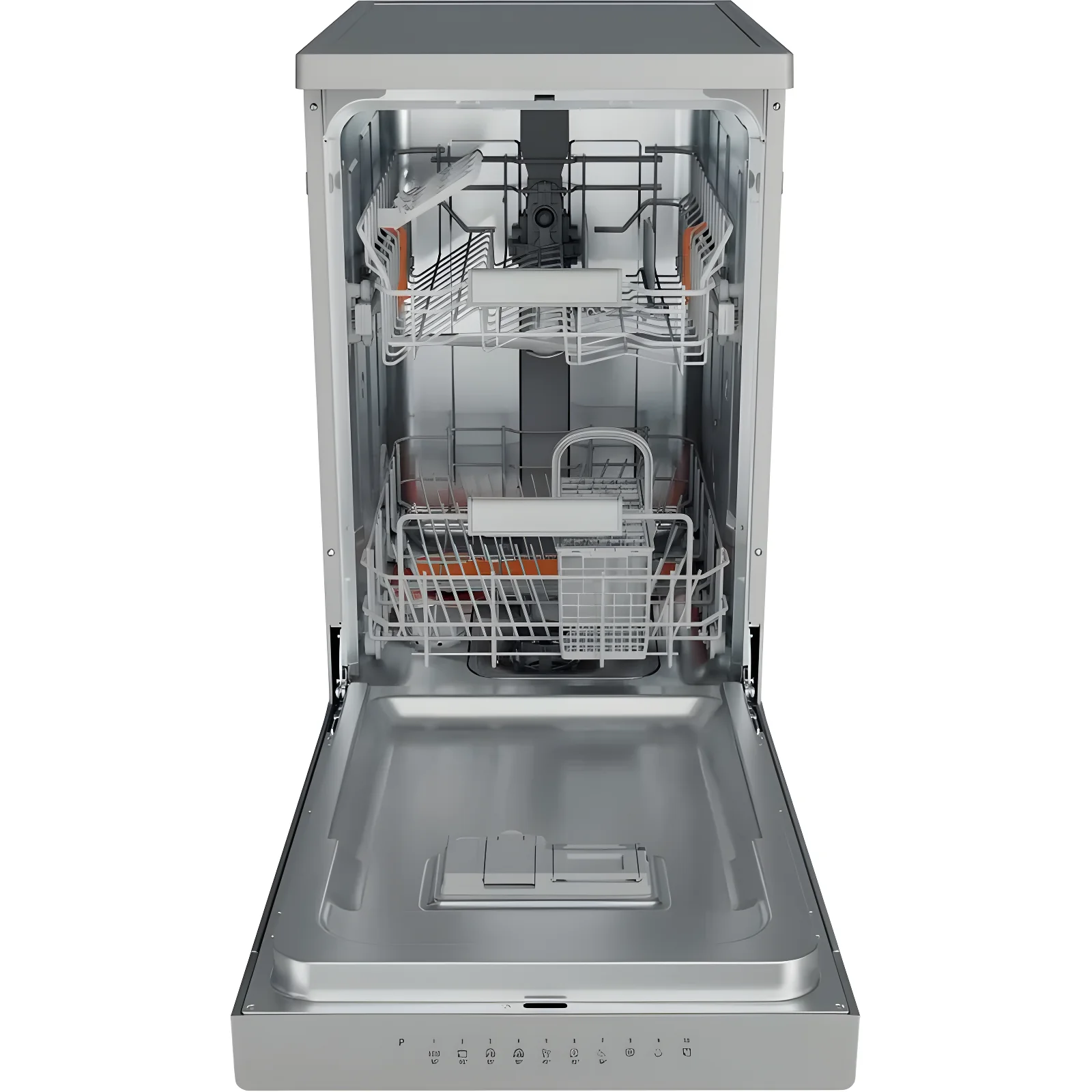 Hotpoint HP3FC10BS7A0SUK - Silver Freestanding Slimline Dishwasher - 10 Place Settings - C Energy - Image 3