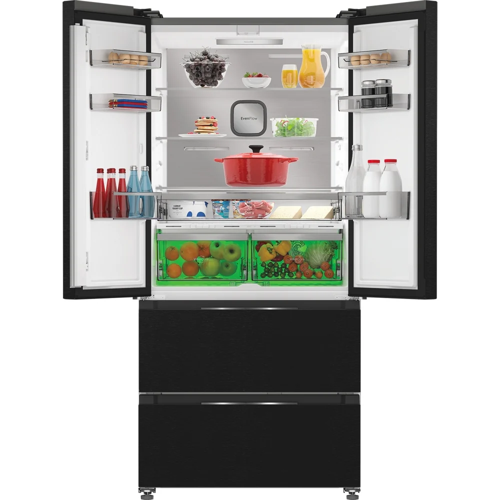 Hotpoint HPG2 6513 XK5E - Black American Fridge Freezer - 615L - D Energy - Image 2
