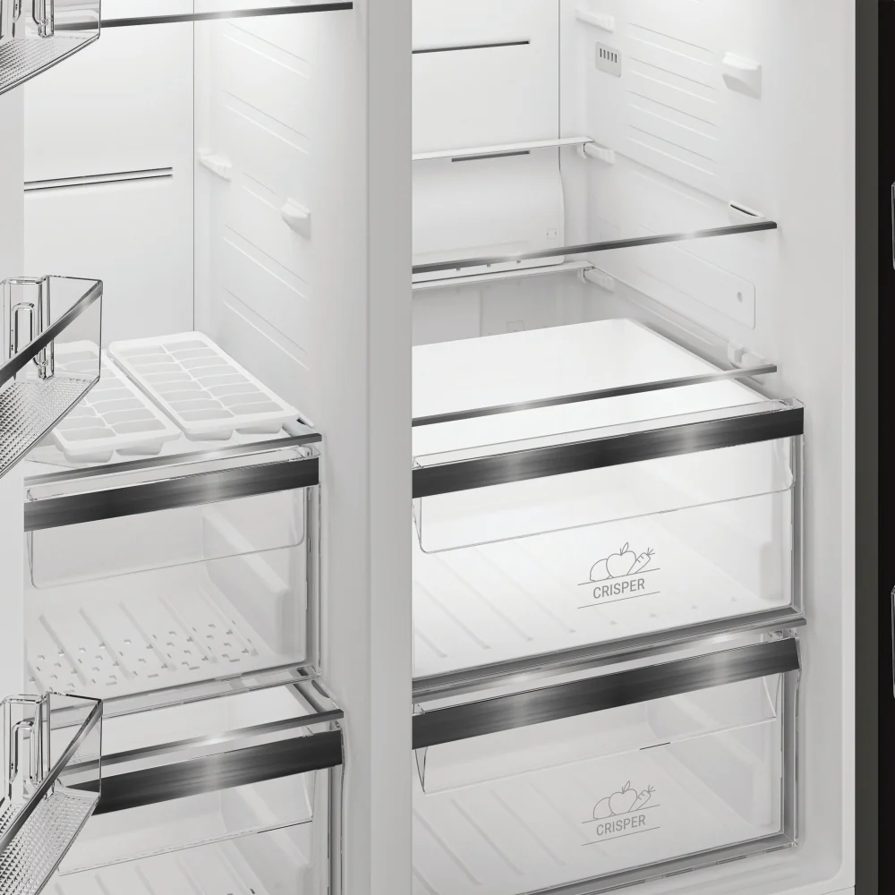 Hotpoint HPG2 6592 XP4UKWR - Silver American Fridge Freezer - 593L - E Energy Rating - Image 6
