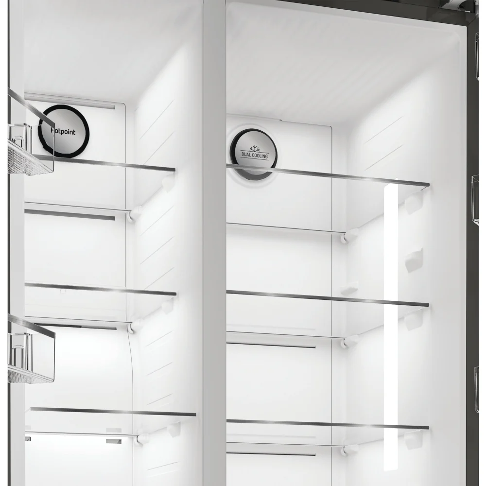 Hotpoint HPG2 6592 XP4UKWR - Silver American Fridge Freezer - 593L - E Energy Rating - Image 7
