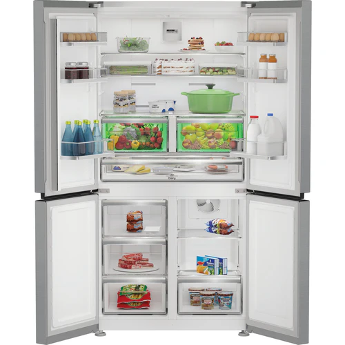 Hotpoint HPGF 6544 X4UK - Brushed Steel American Fridge Freezer - 572L - E Rating