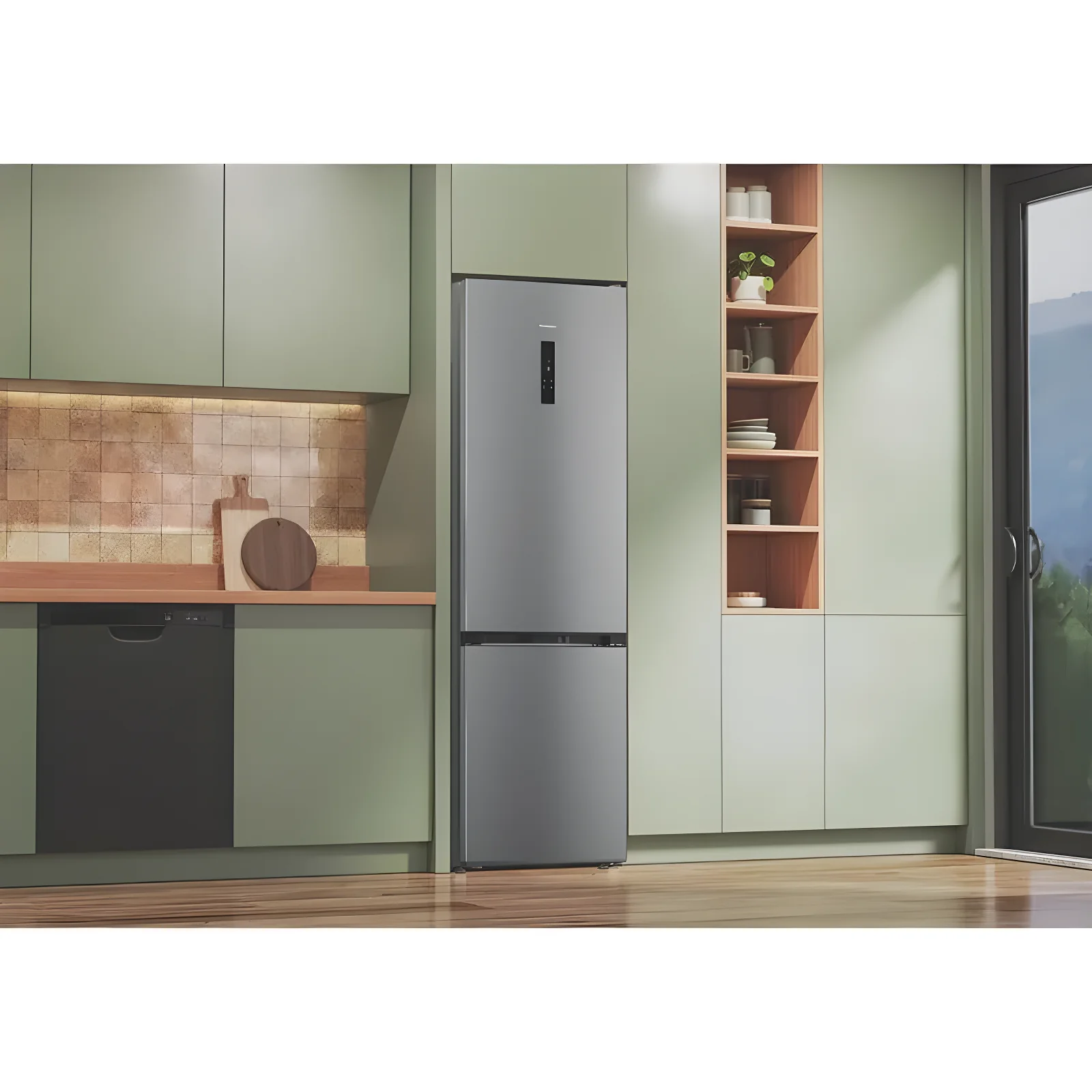 Hotpoint HPK 26411 XP4UK - Brushed Steel 70/30 Fridge Freezer - Dual No Frost - E Energy - Image 5